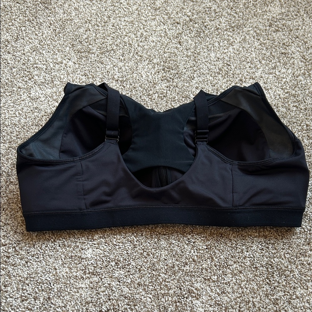 Champion Black Front-Zip Supportive Sports Bra, X Large Sizing - See Photos - Picture 5 of 9